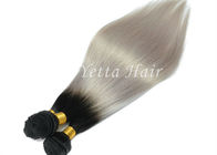 الطبيعية الفضة رمادي أومبير ملحقات الشعر الإنسان مباشرة البرازيلي عذراء الشعر