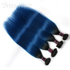 على التوالي الجذور الداكنة بيرو الأزرق أومبير ملحقات الشعر الإنسان الشعر الملونة