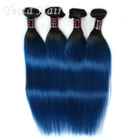 على التوالي الجذور الداكنة بيرو الأزرق أومبير ملحقات الشعر الإنسان الشعر الملونة