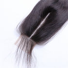 2 × 6 الجزء الأوسط إغلاق العذراء الانسان الشعر ملحقات الدانتيل السويسري على التوالي