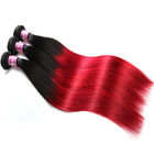 لينة 7A أومبير البرازيلي عذراء الشعر 1B / أحمر مستقيم أومبير الشعر 3 حزم للكبار