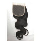 إغلاق عذراء الشعر البرازيلي 100 ٪ 4 × 4 مع 3 حزم CE BV